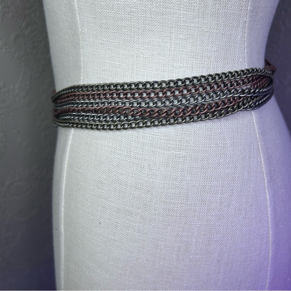 Elegant Silver Chain Belt approx 41” - Picture 3 of 6